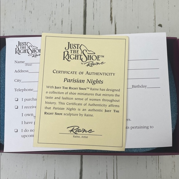 Just the Right Shoe by Raine “Parisian Nights” Miniature Shoe - Picture 4 of 14